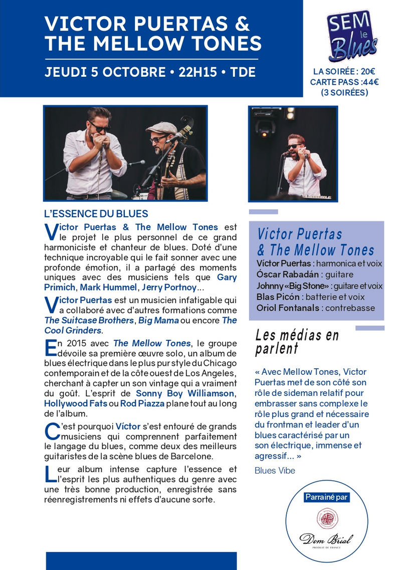 VICTOR PUERTAS &
THE MELLOW TONES