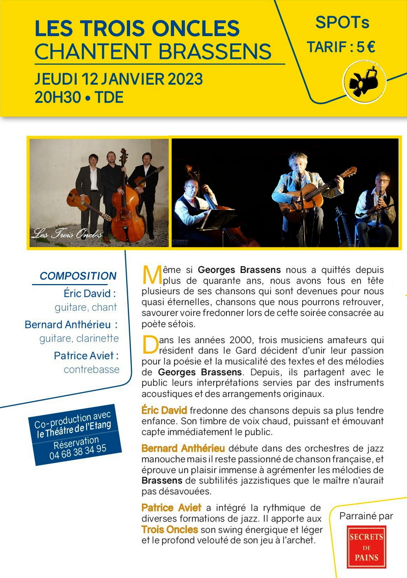 Les 3 Oncles chantent Brassens
